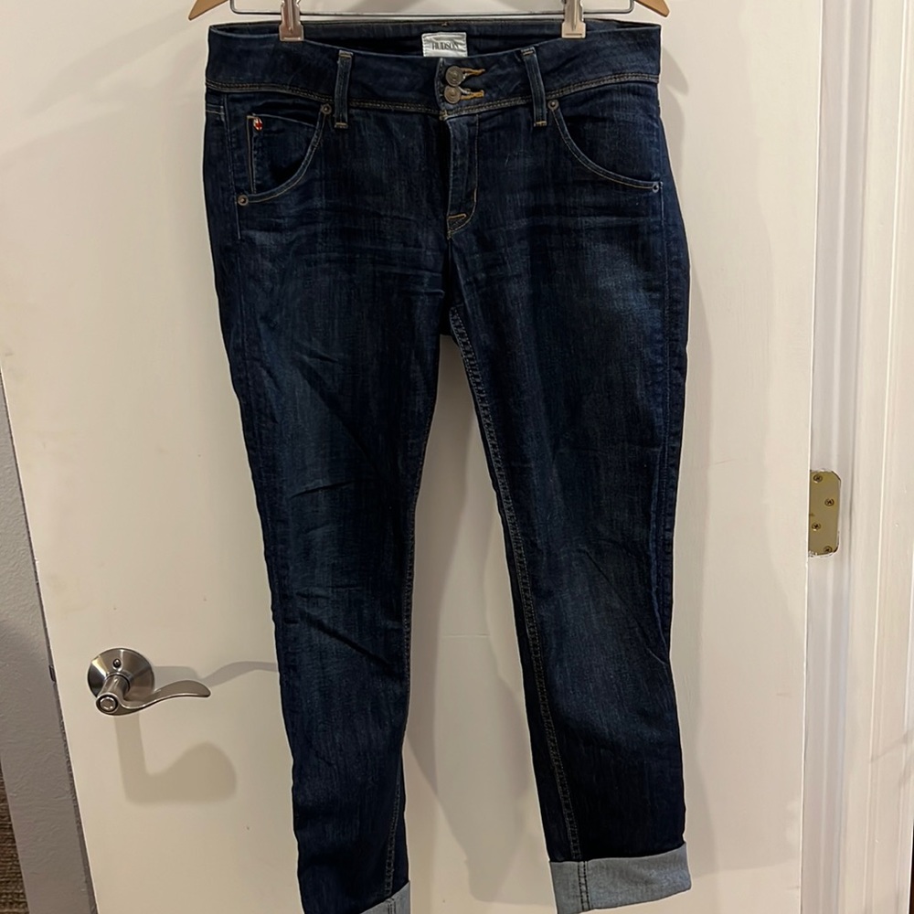 Hudson Collin Flap Skinny Crop jeans